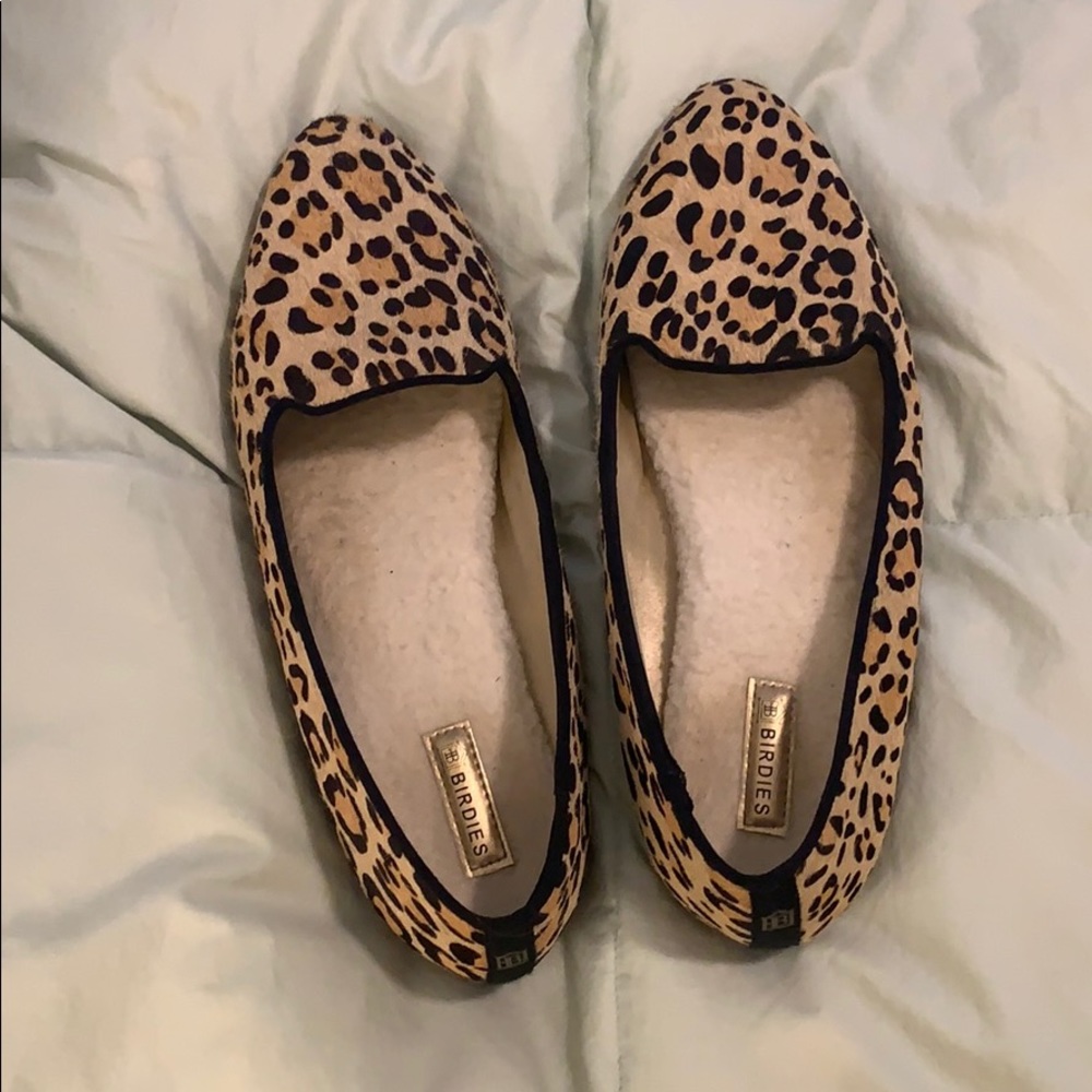 Leopard print birdies slippers / flats
